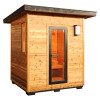Denali 4-Person Contemporary Outdoor Sauna with Harvia Heater