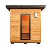 Denali 4-Person Contemporary Outdoor Sauna with Harvia Heater