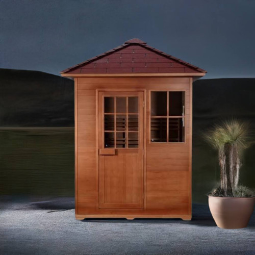 Freeport 3-Person Outdoor Traditional Wet/Dry Sauna with Harvia Heater