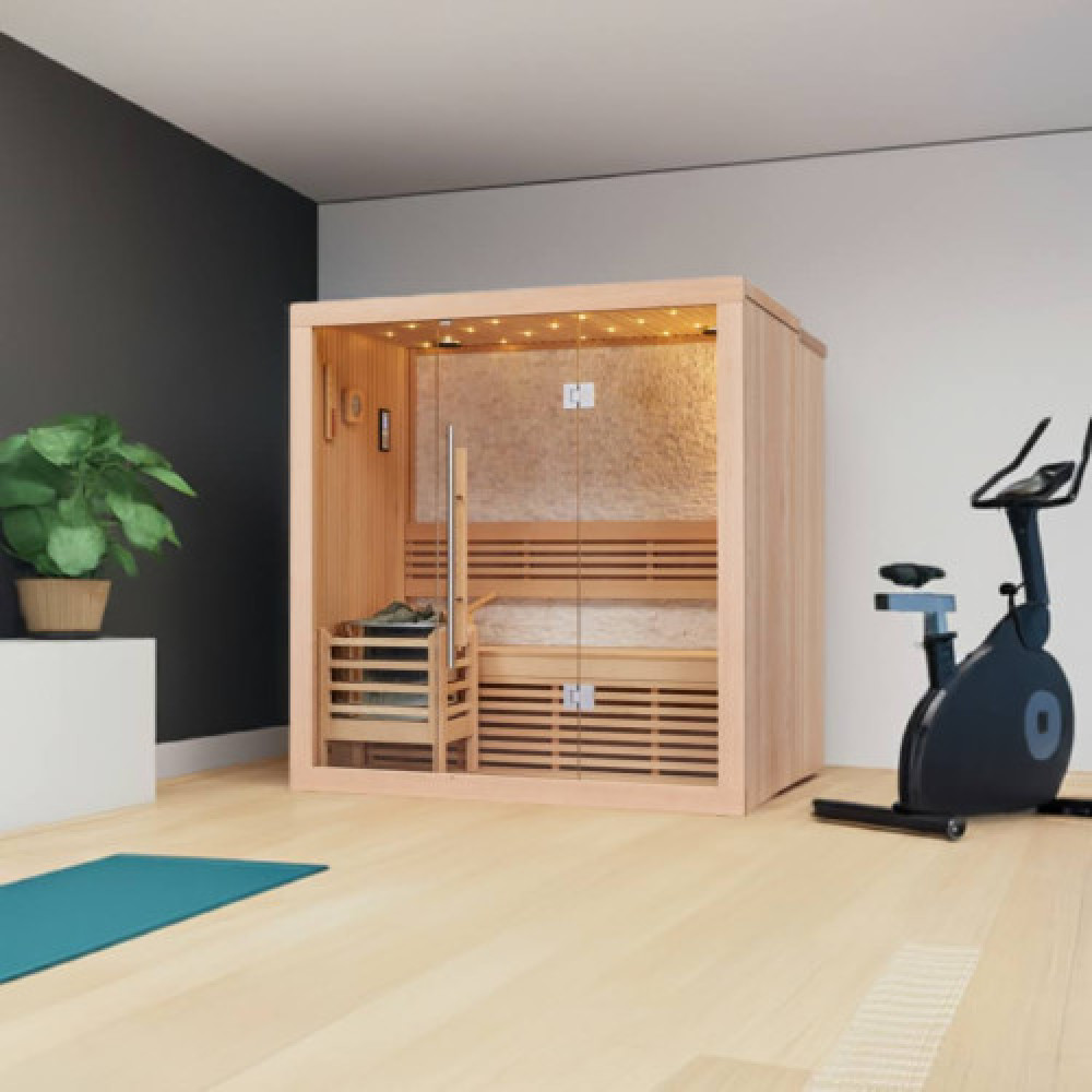 3-Person Luxury Indoor Traditional Sauna 
